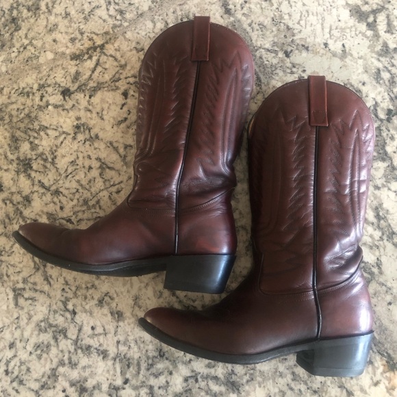 Men’s Mason Western Roper Cowboy Boots Size 8 1/2 EEE Includes Boot Inserts - Picture 5 of 16